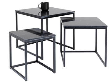 KEY WEST - Marble and powder coated steel coffee table by KARE Design - view 2